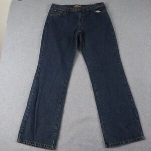 Tommy Hilfiger Jeans Womens 13 Bootcut Mom 5-Pocket Cotton Denim Dark Blue